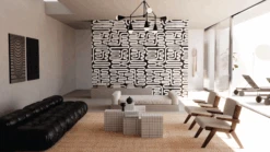 Pac-Man© Wallpaper In Charcoal Black -Drop It Modern Sales pac man charcoal black orginal