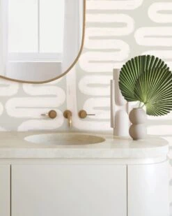 Pac-Man© Wallpaper In Soapstone -Drop It Modern Sales pac man soapstone crop c2