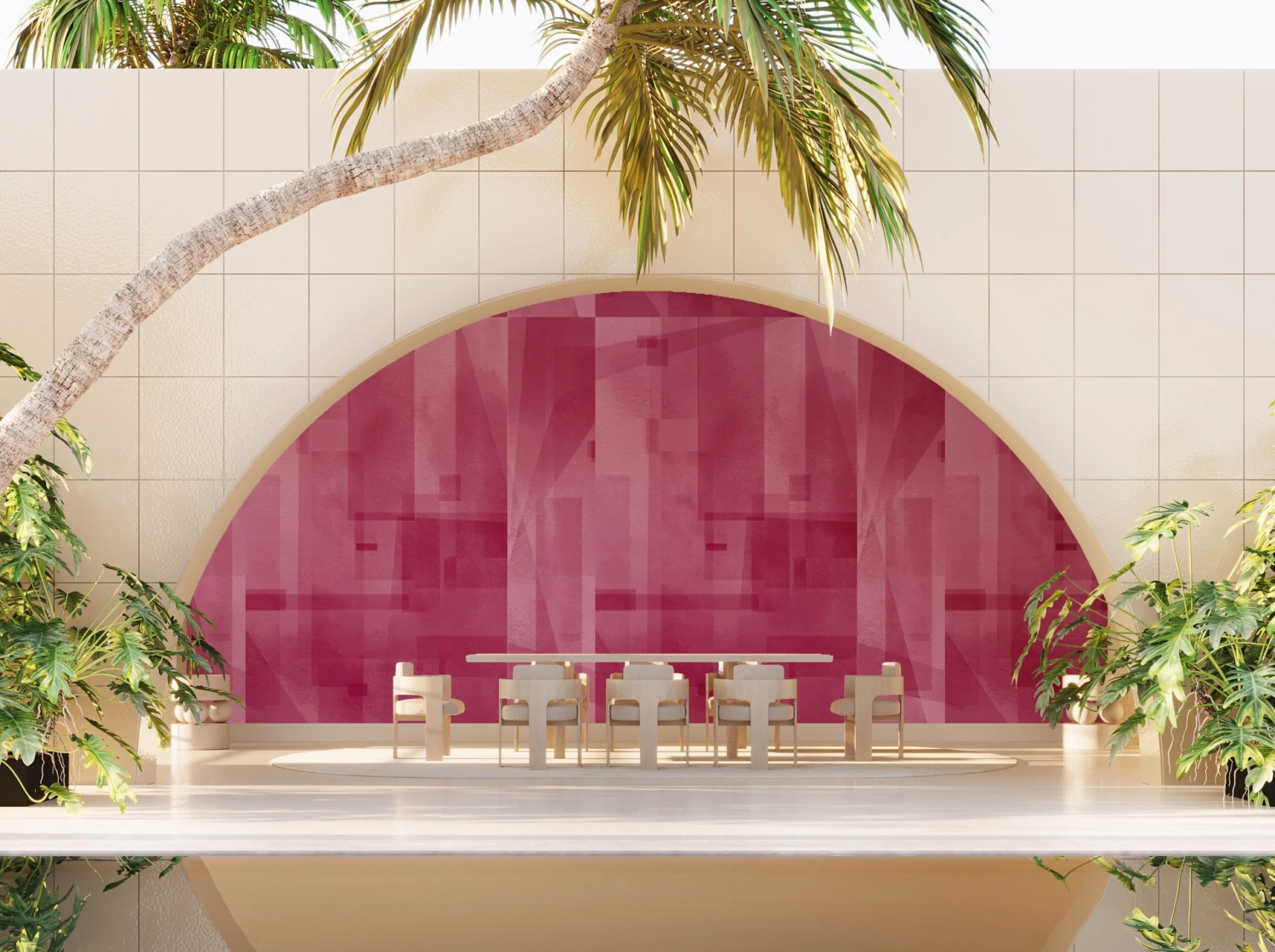 Papier Máché © Mural Wallpaper In Berry 10 Papier Máché © Mural Wallpaper In Berry - Image 10