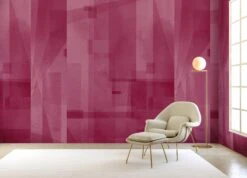 Papier Máché © Mural Wallpaper In Berry 22 Papier Máché © Mural Wallpaper In Berry -Drop It Modern Sales papier mache berry renderin 1