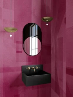 Papier Máché © Mural Wallpaper In Berry 15 Papier Máché © Mural Wallpaper In Berry -Drop It Modern Sales papier mache berry rendering 39