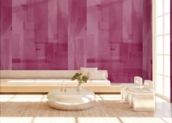 Papier Máché © Mural Wallpaper In Berry 18 Papier Máché © Mural Wallpaper In Berry -Drop It Modern Sales papier mache berry rendering 4