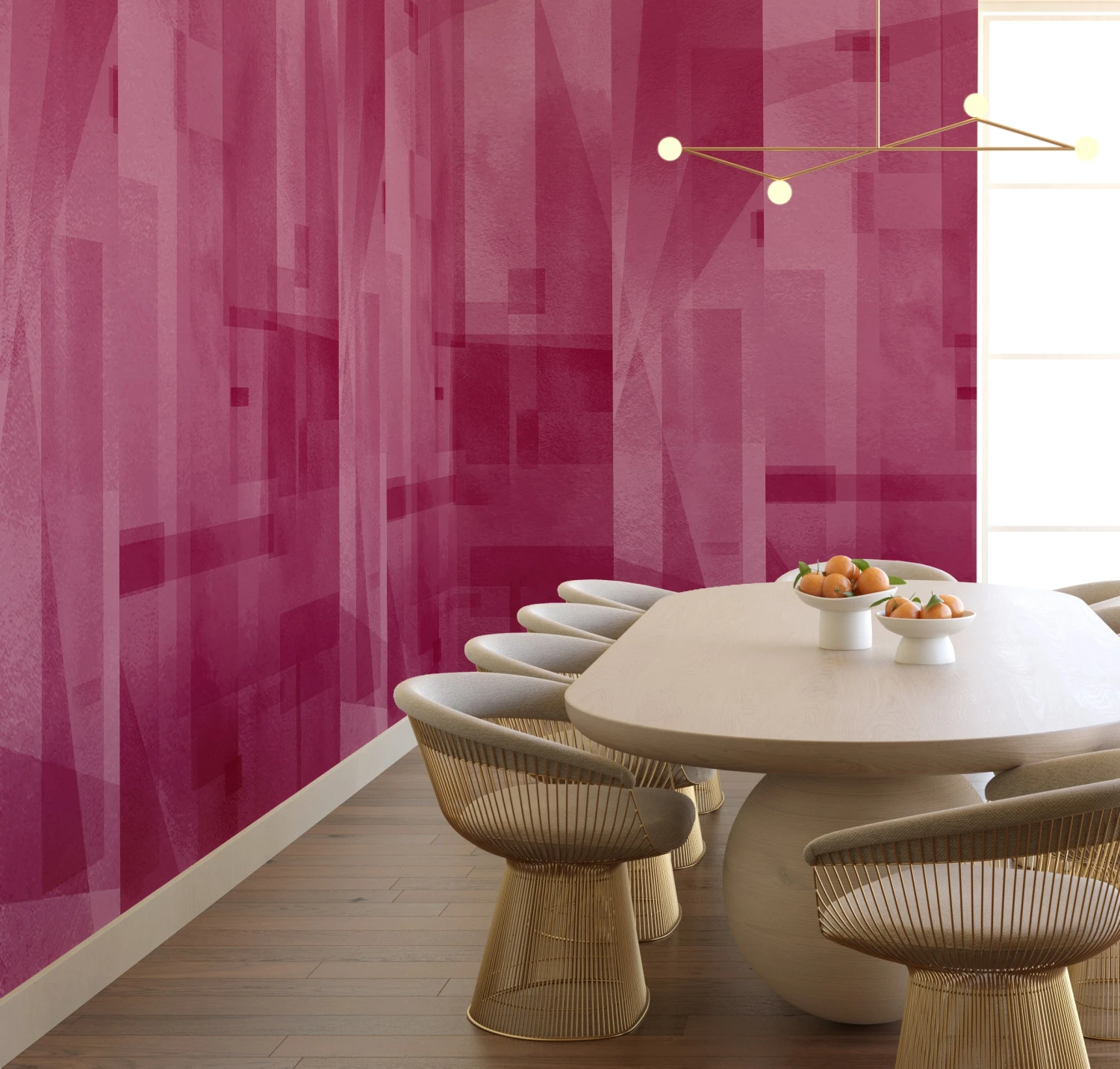 Papier Máché © Mural Wallpaper In Berry 6 Papier Máché © Mural Wallpaper In Berry - Image 6