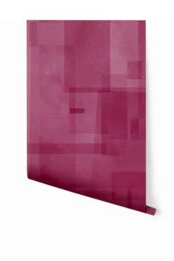 Papier Máché © Mural Wallpaper In Berry