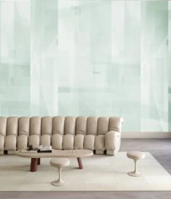 Papier Máché © Mural Wallpaper In Blue -Drop It Modern Sales papier mache blue render 7