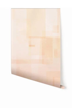 Papier Máché © Mural Wallpaper In Blush