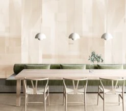 Papier Máché © Mural Wallpaper In Linen -Drop It Modern Sales papier mache linen render 5