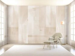 Papier Máché © Mural Wallpaper In Linen -Drop It Modern Sales papier mache linen render 9