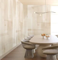 Papier Máché © Mural Wallpaper In Linen -Drop It Modern Sales papier mache linen rendering