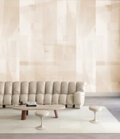 Papier Máché © Mural Wallpaper In Linen -Drop It Modern Sales papier mache linen rendering 37