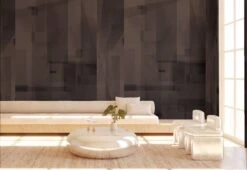 Papier Máché © Mural Wallpaper In Mocha -Drop It Modern Sales papier mache mocha render 83