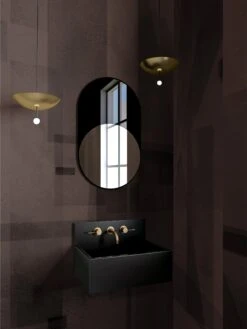 Papier Máché © Mural Wallpaper In Mocha -Drop It Modern Sales papier mache mocha rendering 1