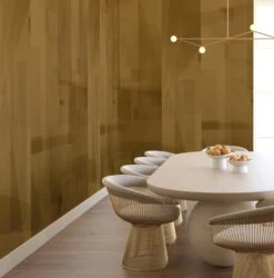 Papier Máché © Mural Wallpaper In Olive -Drop It Modern Sales papier mache olive render 05