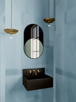 Papier Máché © Mural Wallpaper In Robin's Egg -Drop It Modern Sales papier mache robinsegg render 01