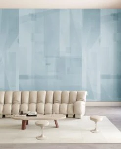 Papier Máché © Mural Wallpaper In Robin's Egg -Drop It Modern Sales papier mache robinsegg render 08