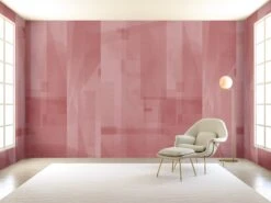 Papier Máché © Mural Wallpaper In Rose -Drop It Modern Sales papier mache rose render 1