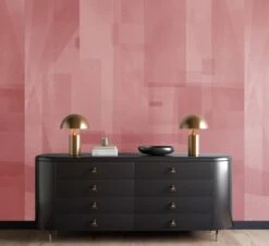 Papier Máché © Mural Wallpaper In Rose -Drop It Modern Sales papier mache rose render 38