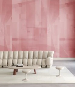Papier Máché © Mural Wallpaper In Rose -Drop It Modern Sales papier mache rose rendering 47