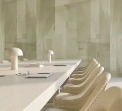 Papier Máché © Mural Wallpaper In Sage -Drop It Modern Sales papier mache sage render398