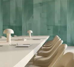 Papier Máché © Mural Wallpaper In Teal -Drop It Modern Sales papier mache teal render 39