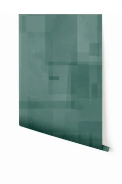 Papier Máché © Mural Wallpaper In Teal