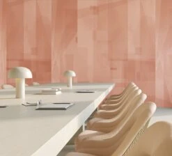 Papier Máché © Mural Wallpaper In Terracotta -Drop It Modern Sales papier mache terracotta render 330