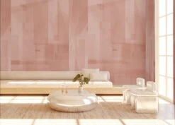 Papier Máché © Mural Wallpaper In Terracotta -Drop It Modern Sales papier mache terracotta rendering 56