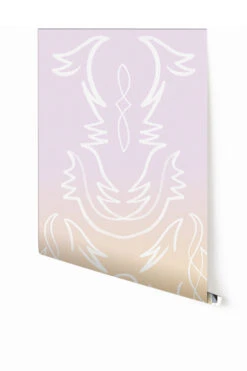 Side Saddle© Wallpaper In Pastel Sunset