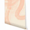 Sediment #1© Mural Wallpaper In Peach