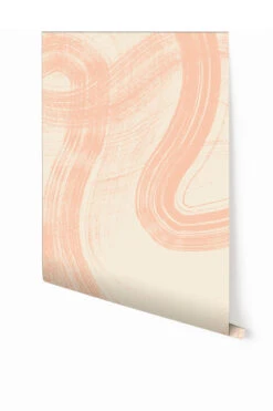 Sediment #1© Mural Wallpaper In Peach