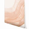 Sediment #4© Mural Wallpaper In Peach Haze