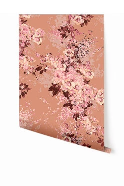 Prairie Fleur© Wallpaper In Peach