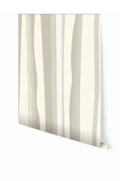 Longitude© Mural Wallpaper In Pebble