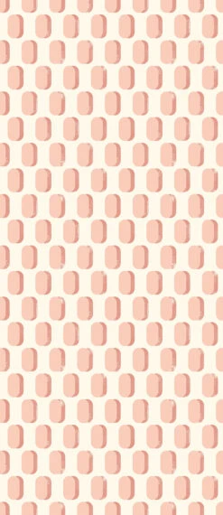 Pillbox© Wallpaper In Flamingo -Drop It Modern Sales pillbox flamingo diy52