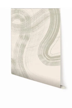 Sediment #1© Mural Wallpaper In Pistachio