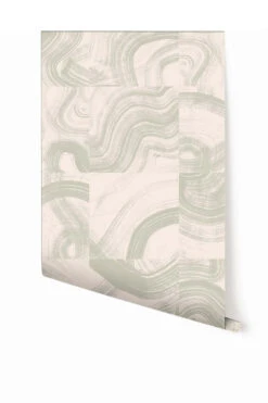 Sediment #3© Wallpaper In Pistachio