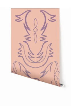 Side Saddle© Wallpaper In Pixie Pink