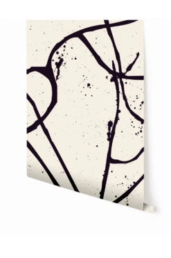 Playground© Mural Wallpaper In Black + Cremé