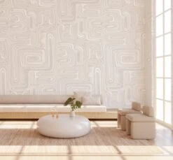 Playhouse© Mural Wallpaper In Grey -Drop It Modern Sales playhouse grey rendering