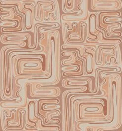 Playhouse© Mural Wallpaper In Mauve -Drop It Modern Sales playhouse mauve diy28