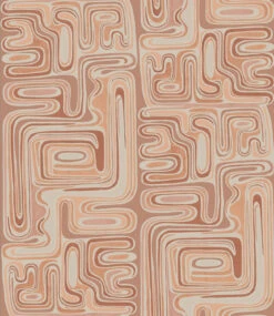 Playhouse© Mural Wallpaper In Mauve -Drop It Modern Sales playhouse mauve diy52