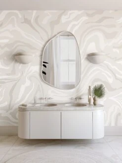 Primal© Multi Mural Wallpaper In Cement -Drop It Modern Sales primal cement rendering