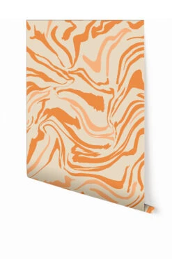 Primal© Multi Mural Wallpaper In Orange