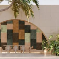 Rectangled© Mural Wallpaper In Autumn -Drop It Modern Sales rectangled autumn renderingcrop