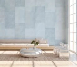 Rectangled© Mural Wallpaper In Blue -Drop It Modern Sales rectangled blue rendering