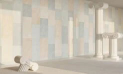 Rectangled© Mural Wallpaper In Capri -Drop It Modern Sales rectangled capri rendering