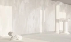 Rock Steady© Mural Wallpaper In Oyster -Drop It Modern Sales rock steady oyster rendering