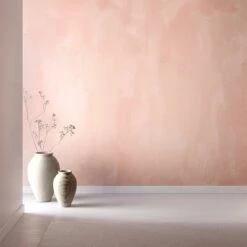 Rock Steady© Mural Wallpaper In Blush -Drop It Modern Sales rockfall 1blushfinalweb