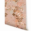 Prairie Fleur© Wallpaper In Rosy Cremé