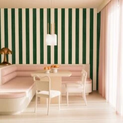 Santorini© Mural Wallpaper In Palm Leaf -Drop It Modern Sales santorini palm leaf rendering